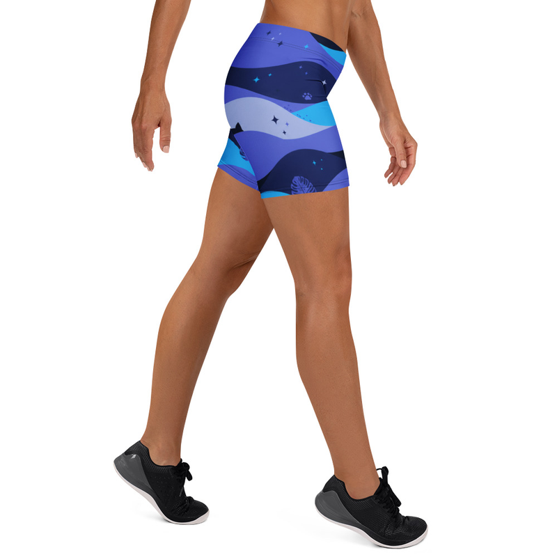 Women's Wavy Workout Shorts